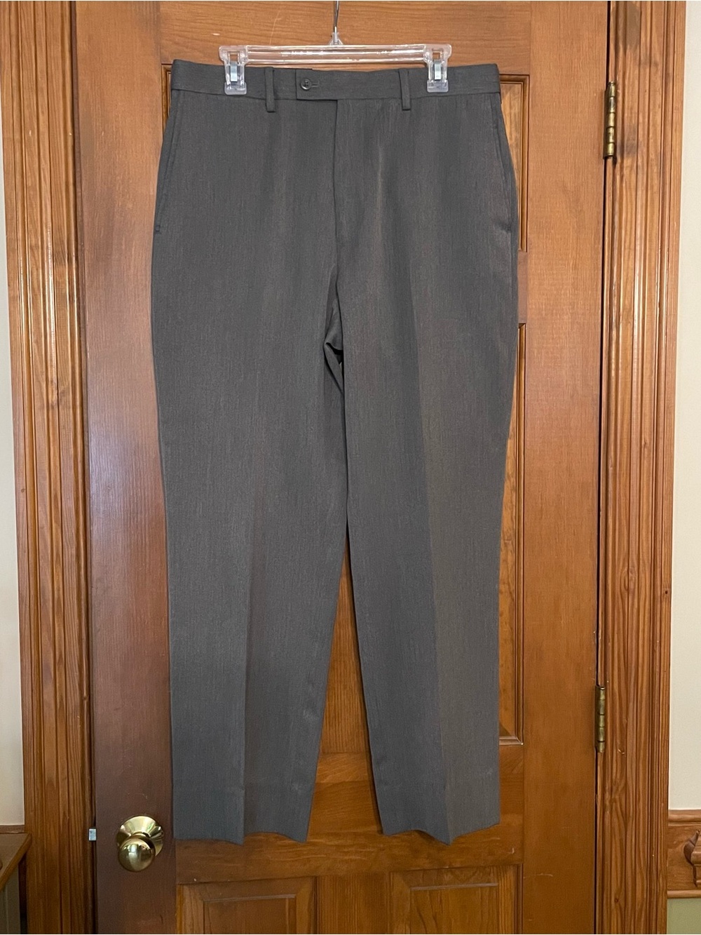Louis Raphael Rosso Men’s Gray Dress‎ Pants, Polyester/Rayon, Size 34/30